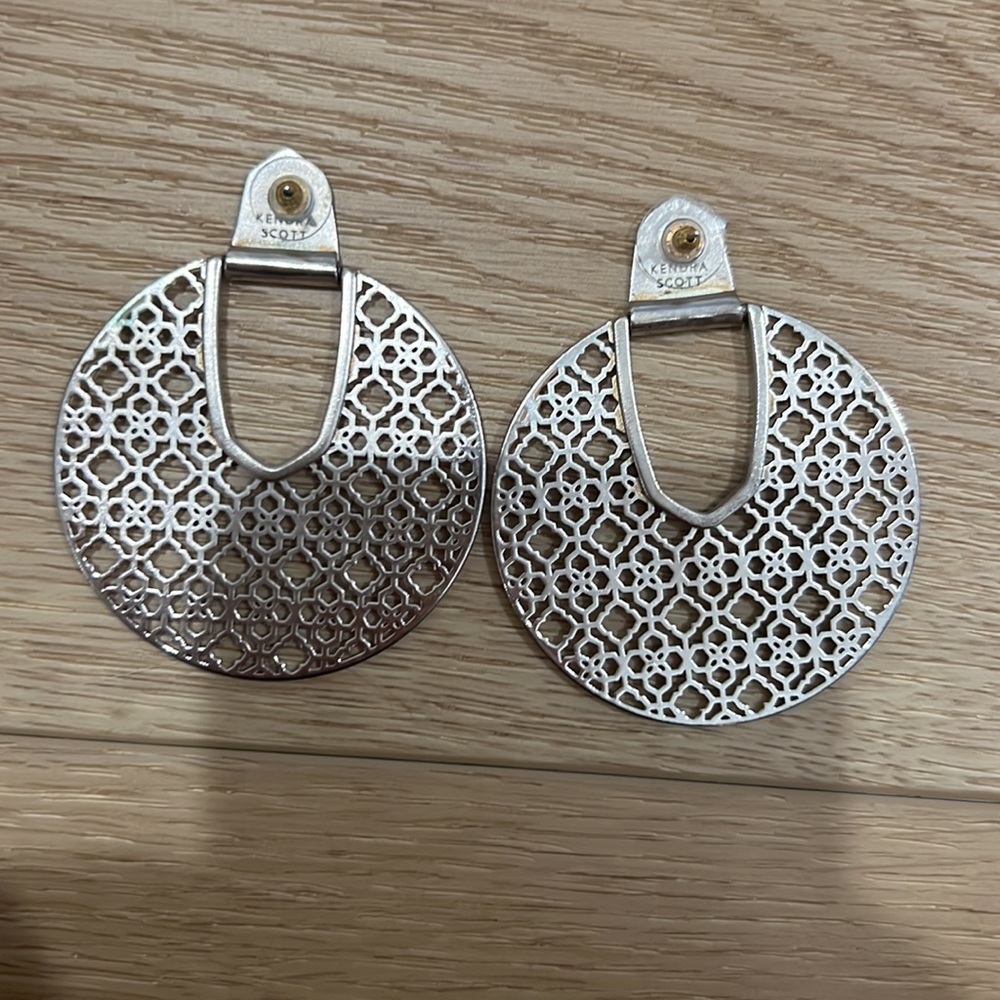 Silver Kendra Scott Statement Earrings - image 2